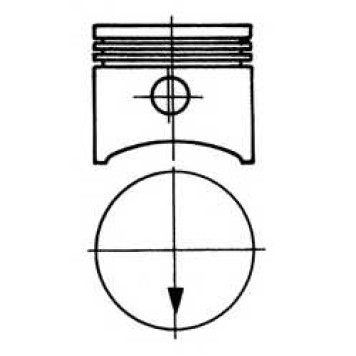 Поршень KOLBENSCHMIDT 90606620