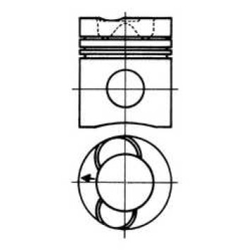 Поршень KOLBENSCHMIDT 90737600