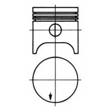Поршень KOLBENSCHMIDT 91315700