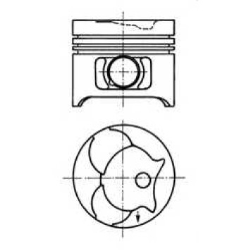 Поршень KOLBENSCHMIDT 91372620