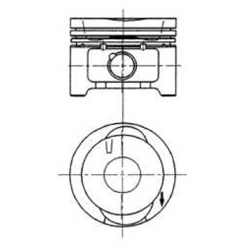 Поршень KOLBENSCHMIDT 92228620