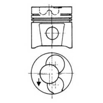 Поршень KOLBENSCHMIDT 93118610