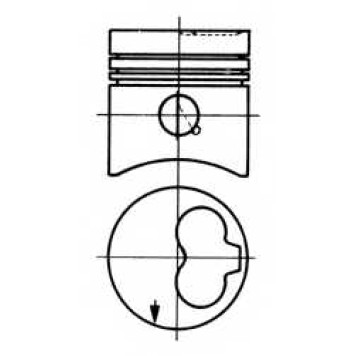 Поршень KOLBENSCHMIDT 93260620