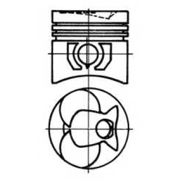 Поршень KOLBENSCHMIDT 93444630