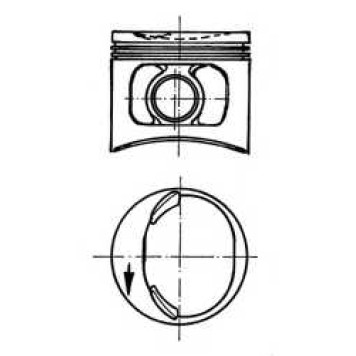 Поршень KOLBENSCHMIDT 93588600