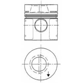 Поршень KOLBENSCHMIDT 93951600