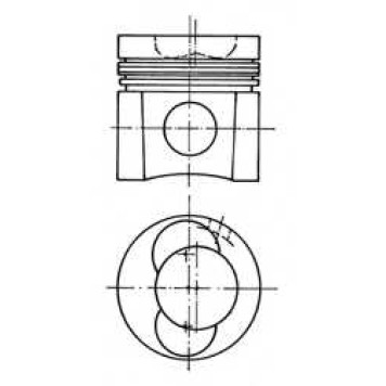 Поршень KOLBENSCHMIDT 94412600