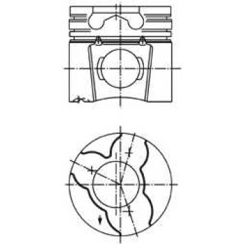 Поршень KOLBENSCHMIDT 97412700