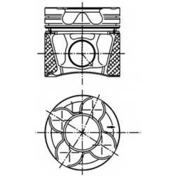 Поршень KOLBENSCHMIDT 99543600