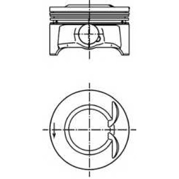 Поршень KOLBENSCHMIDT 99659600