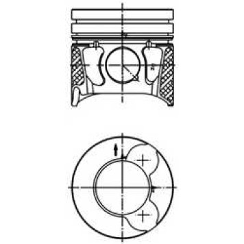 Поршень KOLBENSCHMIDT 99700600