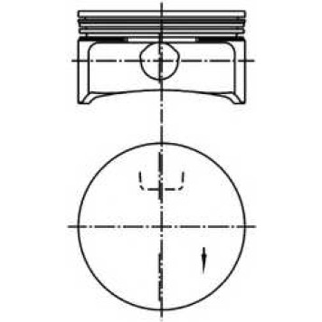 Поршень KOLBENSCHMIDT 99741610