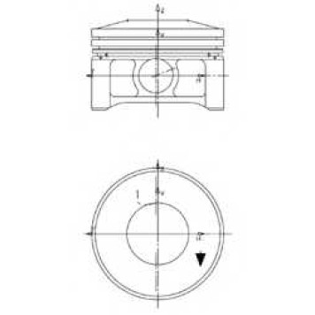Поршень KOLBENSCHMIDT 99949600