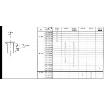 Амортизатор передний для RENAULT CLIO(5/357#,B/C57#,S57#) <b>KYB Excel-G 333706</b>