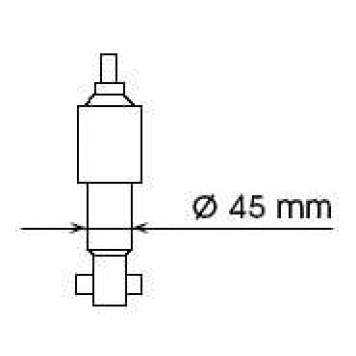 Амортизатор передний для FORD MAVERICK(UDS,UNS) / NISSAN TERRANO(R20,WD21) <b>KYB Excel-G 344200</b>