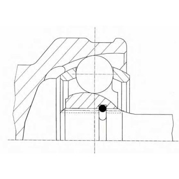 Шарнирный комплект приводного вала LOBRO 303910-1