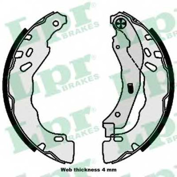 Комплект тормозных колодок для CITROEN C-ELYSEE, C3, C4 CACTUS, DS3 / PEUGEOT 208 <b>LPR 01109 / 81109</b>