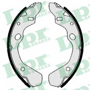 Комплект тормозных колодок для MAZDA 323(BG), FAMILIA(BG) <b>LPR 05800 / 85800</b>