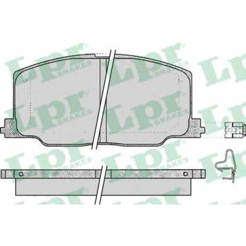 Колодки тормозные дисковые для LEXUS ES(F1, F2, VCV10#, VZV21#) / TOYOTA CAMRY(#V2#), CARINA(#T17#), CELICA(AT16#, AT18#, ST16#, ST18#) <b>LPR 05P068 / 21372</b>