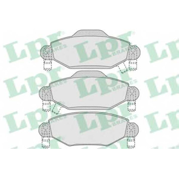 Колодки тормозные дисковые для TOYOTA YARIS(#NCP2#, #NLP2#, NCP1#, NLP1#, SCP1#) <b>LPR 05P1001 / 23340</b>