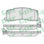 Колодки тормозные дисковые для TOYOTA PREVIA(TCR1#,TCR2#), TARAGO <b>LPR 05P1013 / 21688</b>