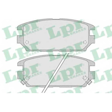 Колодки тормозные дисковые для MITSUBISHI 3000 GT, GALANT, GRANDIS, LANCER, PROUDIA/DIGNITY, SIGMA, SPACE <b>LPR 05P1016 / 23373</b>