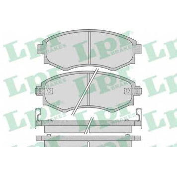 Колодки тормозные дисковые для HYUNDAI ELANTRA(XD), MATRIX(FC) <b>LPR 05P1097 / 5SP1097</b>