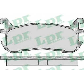 Колодки тормозные дисковые для MAZDA FAMILIA(BA), MX-5(NA) <b>LPR 05P1099 / 23387</b>