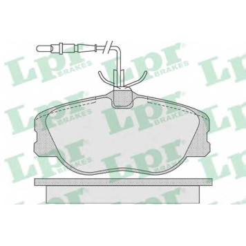 Колодки тормозные дисковые для PEUGEOT 607(9D,9U) <b>LPR 05P1104 / 21674</b>