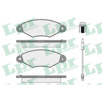 Колодки тормозные дисковые для CITROEN XSARA(N1) / NISSAN KUBISTAR(X76,X80) / RENAULT KANGOO Express(FC0/1#), KANGOO(KC0/1#) <b>LPR 05P1106 / 21978</b>