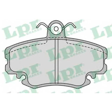 Колодки тормозные дисковые для PEUGEOT 205, 305, 309 / RENAULT 11, 18, 19, 20, 21, 25, 30, 9, CLIO, ESPACE, FUEGO, LOGAN, MEGANE, RAPID, SANDERO/STEPWAY, SUPER 5, THALIA, TWINGO <b>LPR 05P1107 / 21463</b>