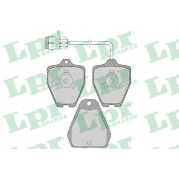 Колодки тормозные дисковые для AUDI 100(4A,C4), A6(4A,C4), A8(4D2,4D8) <b>LPR 05P1118 / 21452</b>