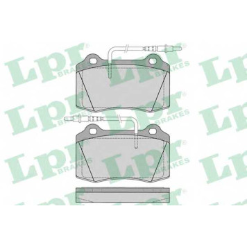 Колодки тормозные дисковые для PEUGEOT 406(8C) <b>LPR 05P1141 / 23753</b>