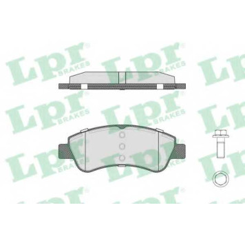 Колодки тормозные дисковые для CITROEN C-ELYSEE, C3, C4 CACTUS, C4(B7,LA#,LC#), DS3, XSARA(N0,N1,N2) <b>LPR 05P1188 / 23599</b>
