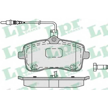 Колодки тормозные дисковые для PEUGEOT 407(6C#,6D#,6E#) <b>LPR 05P1196 / 24134</b>