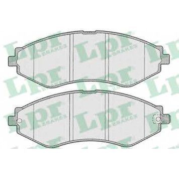 Колодки тормозные дисковые для CHEVROLET LACETTI(J200), NUBIRA / DAEWOO LACETTI(J200,KLAN), NUBIRA(KLAN) <b>LPR 05P1208 / 5SP1208</b>
