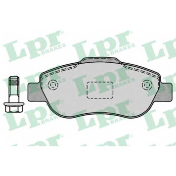 Колодки тормозные дисковые для FIAT PANDA(169) <b>LPR 05P1240 / 24072</b>