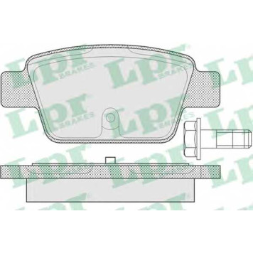 Колодки тормозные дисковые для FIAT BRAVO(198) <b>LPR 05P1269 / 23714</b>