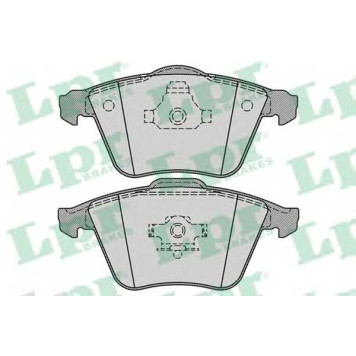 Колодки тормозные дисковые для CHEVROLET VECTRA / MAZDA 3(BL) / OPEL SIGNUM, VECTRA / SAAB 9-3(YS3F), 9-3X / VOLVO C30, C70, S40(MS), V40, V50(MW) <b>LPR 05P1277 / 23912</b>