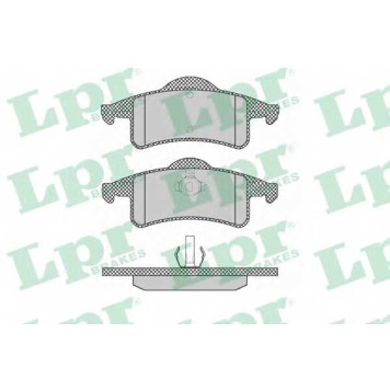 Колодки тормозные дисковые для JEEP CHEROKEE(XJ), GRAND CHEROKEE(WG,WJ) <b>LPR 05P1354 / 23338</b>