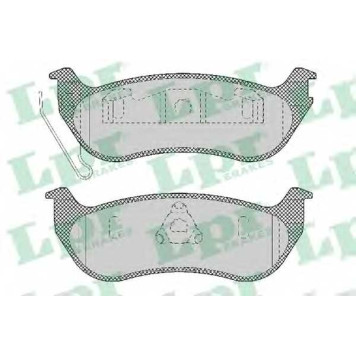 Колодки тормозные дисковые для JEEP CHEROKEE(KJ), WRANGLER(TJ) <b>LPR 05P1366 / 24357</b>