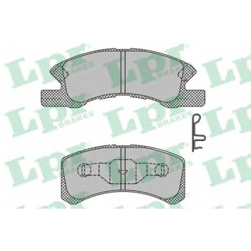 Колодки тормозные дисковые для DAIHATSU CHARADE(L2#), CUORE(L250#, L251, L260#, L275#, L285#), TREVIS <b>LPR 05P1443 / 24229</b>