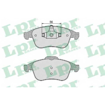 Колодки тормозные дисковые для RENAULT GRAND(JZ0/1#), LAGUNA(BT0/1,DT0/1,KT0/1), SCENIC(JZ0/1#) <b>LPR 05P1466 / 24709</b>
