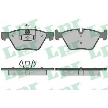 Колодки тормозные дисковые для BMW 1(E81,E82,E88) <b>LPR 05P1511 / 24096</b>