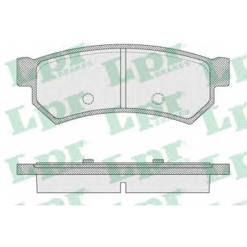 Колодки тормозные дисковые для CHEVROLET LACETTI(J200), NUBIRA / DAEWOO NUBIRA(KLAN) <b>LPR 05P1564 / 24071</b>