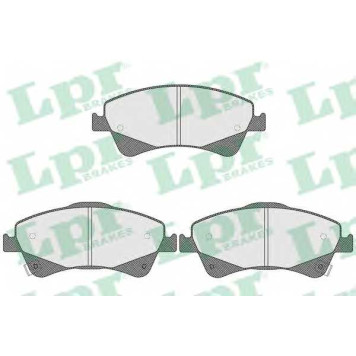 Колодки тормозные дисковые для TOYOTA AURIS, AVENSIS, COROLLA, VERSO <b>LPR 05P1589 / 24668</b>