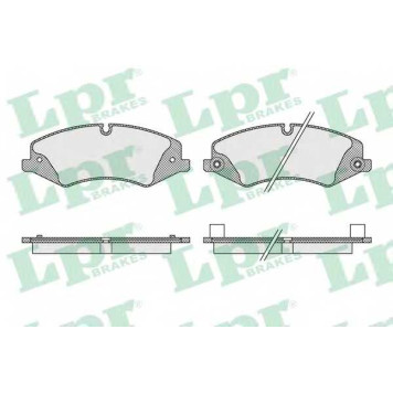 Колодки тормозные дисковые для LAND ROVER DISCOVERY(LA), RANGE ROVER(LS) <b>LPR 05P1616 / 5SP1616</b>