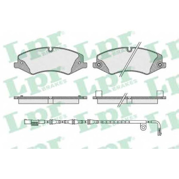 Колодки тормозные дисковые для LAND ROVER DISCOVERY(LA) <b>LPR 05P1616B / 5SP1616B</b>