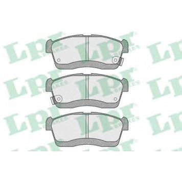 Колодки тормозные дисковые для DAIHATSU CHARADE(L2#), CUORE(L250#, L251, L260#, L275#, L285#), SIRION(M3#), TANTO(L35#, L36#), TREVIS / SUBARU JUSTY <b>LPR 05P1632 / 25262</b>