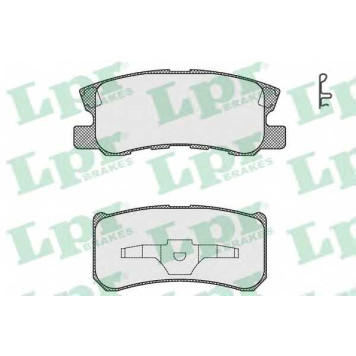 Колодки тормозные дисковые для CHRYSLER SEBRING(JS) / JEEP COMPASS(MK49), PATRIOT(MK74) / MITSUBISHI ASX(GA#W#) <b>LPR 05P1639 / 23582</b>